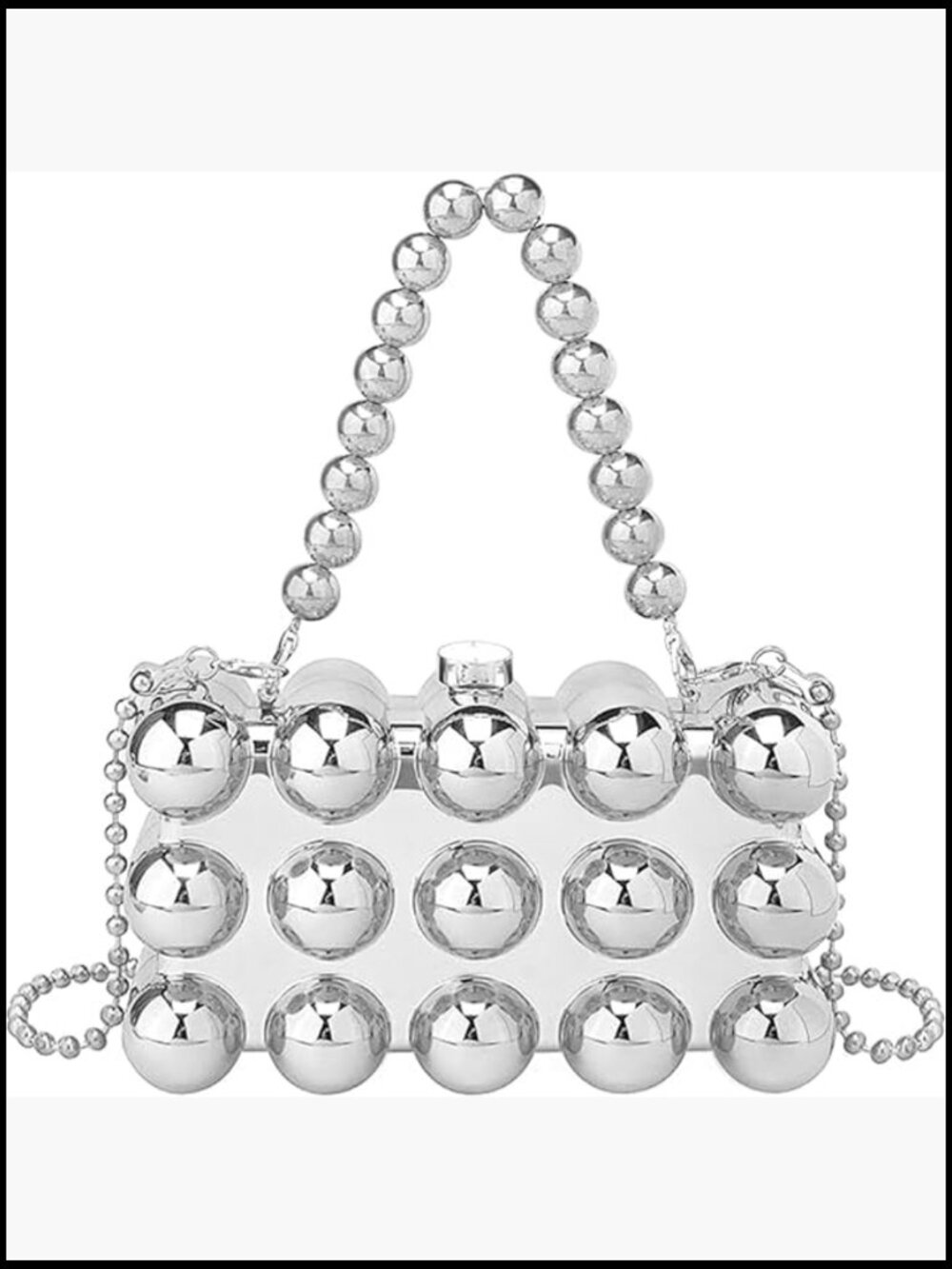 Acrylic Clutch Purse Beaded Crossbody Bag for Wedding Party Evening Cocktail